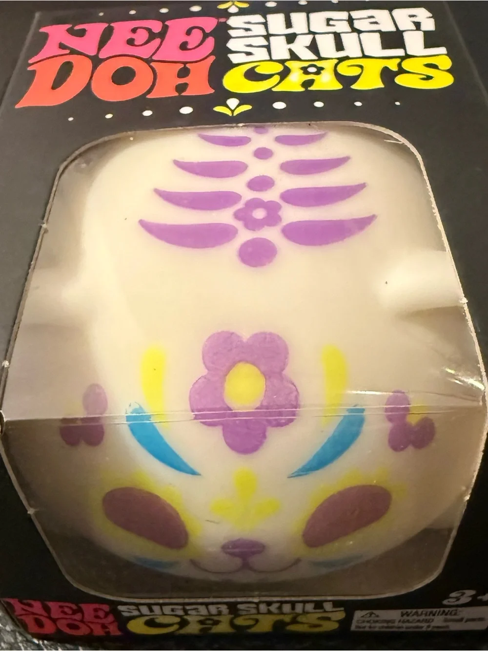 SCHYLLING NEEDOH SUGAR SKULL CATS TRENDING!! PASTEL COlORS SQUEEZEABLE TOY. NIB